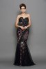 Abito da Sera Seducente con Applique in Raso Satin Elastico Cuore Alta Vita - 1