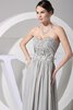 Abito da Sera Cuore con Increspato con Applique in Chiffon - 4