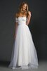 Abito da Sposa con Piega in pizzo in Tulle Romantico classico in Pizzo - 1