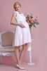 Brillant Empire Taille Romantisches Einfaches Brautkleid mit Gürtel - 1