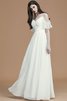 Abito da Damigella Senza Maniche A Terra Principessa A-Line in Chiffon - 22
