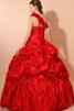 Duchesse-Linie A Linie Herz-Ausschnitt Quinceanera Kleid mit Rüschen mit Blume - 4