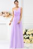 Robe demoiselle d'honneur longue plissé manche nulle avec fronce en chiffon - 19