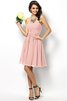 Abito da Damigella Cuore Cerniera Principessa A-Line in Chiffon - 20