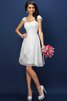 Abito da Damigella in Chiffon con Piega Conotta A-Line Principessa - 16