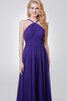 Robe demoiselle d'honneur plissage ceinture avec chiffon fermeutre eclair ruché - 5