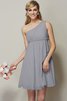 Normale Taille Prinzessin Ein Schulterfreies Knielanges Kurzes Brautjungfernkleid - 27
