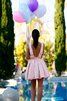 Prinzessin Brillant Natürliche Taile Ärmelloses Kurzes Abiballkleid - 2
