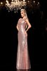 Glamouroso&Dramatico Vestido de Noche de con Lentejuelas de Escote redondo - 5