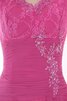 Enges V-Ausschnitt langes Elegantes Abendkleid - 5