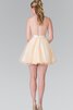 Robe de graduation simple col u profond ceinture en étoffe avec sans manches textile en tulle - 2