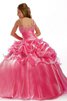 Abito da Cerimonia Bambini con Perline Conotta Lungo A Terra in Taffeta - 2