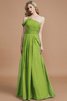 Vestido de Dama de Honor de Natural de Un sólo hombro de Hasta el suelo - 16