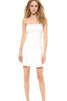 Robe de mariée courte naturel avec chiffon manche nulle maillot - 1