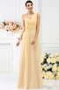 Robe demoiselle d'honneur longue plissé manche nulle avec fronce en chiffon - 6