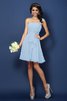 Vestido de Dama de Honor de Corte-A de Flores de Escote sin tirantes de Sin mangas - 17
