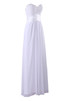 Trägerlos Ärmelloses schwingendes knöchellanges schlichtes Brautkleid mit Perlen - 3