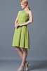 Robe demoiselle d'honneur plissé avec nœud à boucles ruché a-ligne dénudé - 2