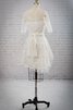 Informal&Casual Vestido de Novia de Barco de Columpio de Corto - 2