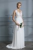 Robe de mariée avec zip voyant de col en v romantique facile - 5