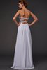 Robe de bal naturel de fourreau avec perle longueur au ras du sol en chiffon - 2