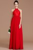 Prinzessin Normale Taille Reißverschluss Neckholder Chiffon Brautjungfernkleid - 2