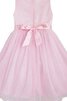 Robe de cortège enfant plissage a-ligne avec zip avec sans manches avec fleurs - 3
