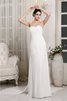 Abito da Sposa Senza Maniche Lunghi Coda A Strascico Corto Alta Vita Semplice - 1