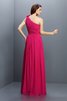 Robe demoiselle d'honneur longue en chiffon au drapée jusqu'au sol fermeutre eclair - 30