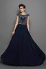 Reißverschluss Prinzessin Schaufel-Ausschnitt Formelles Anständiges Ballkleid - 1