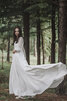 Sencillo Vestido de Novia en Tul de Popular de Manga larga - 5