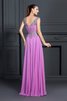 Robe de bal charmeuse formelle de princesse grandes bretelles en chiffon - 2