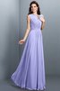 Prinzessin A Linie Plissiertes Normale Taille Brautjungfernkleid mit Drapierung - 17
