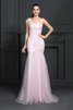 Robe de soirée longue charmeuse manche nulle de tour de ceinture empire en satin - 1