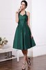 Robe demoiselle d'honneur courte au drapée avec sans manches de princesse dénudé - 10