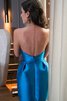 Robe de graduation moderne charmeuse en satin de fourreau avec sans manches - 2