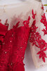 Perlenbesetztes Anmutig Romantisches Cocktailkleid mit Applike mit Kristall - 5