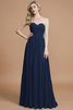 Herz-Ausschnitt Chiffon Ärmelloses Normale Taille Brautjungfernkleid mit hoher Tailler - 15