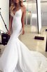 Robe de mariée passionnant jusqu'au sol en satin facile longue - 1