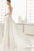Niedrige Taille Strand Perlenbesetztes A-Linie Elegantes Brautkleid mit Herz-Ausschnitt - 2