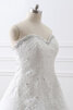 Abito da sposa coda a strascico corto elegante cuore eccellente a sala con perline - 3