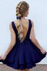 Vestido de 15 años de Corte-A de Natural de único de Corto - 2