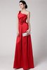 Vestido de Dama de Honor de Cordón de Drapeado de Hasta el suelo - 23