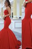 Glamouröses Bodenlanges Anständiges Abendkleid mit Natürlicher Taille mit Herz-Ausschnitt - 1