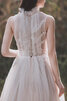 Fabelhaft Bodenlanges Luxus Anständiges Brautkleid mit Perlen - 6