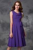 Abito da Damigella Naturale Principessa in Chiffon A-Line Cerniera - 23