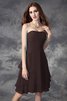 Robe demoiselle d'honneur bref de lotus avec zip a-ligne avec sans manches - 7