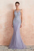 Leuchtenden Halle Perlenbesetztes Pompöse Ballkleid mit Kristall - 5