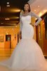 Abito da sposa lungo largo cerniera brillante stravagante a sala - 2