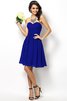 Abito da Damigella Cuore Cerniera Principessa A-Line in Chiffon - 24